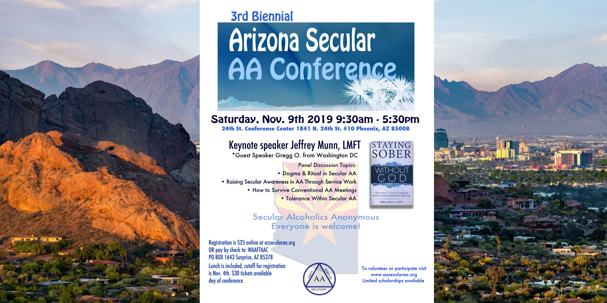 Episode 125 The Arizona Secular AA Conference Beyond Belief Sobriety